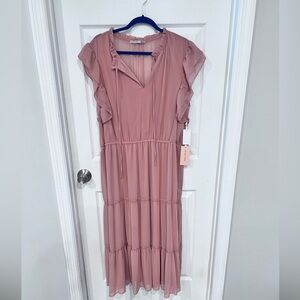 BRAND NEW Black Tape Chiffon Tiered Dress